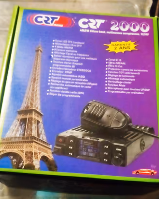 Radio CB CRT2000 25-30 Mhz+ mic Yaesu