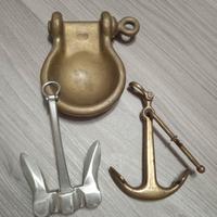 Nautica vintage barca arredo ancora ceneriera ital