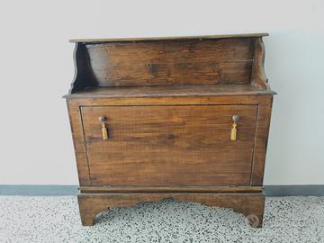 MOBILE ANTIQUARIATO RIBALTA Legno Massello L 115cm