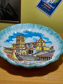 CENTROTAVOLA SOUVENIR DI ASSISI 30CM DIAMETRO 