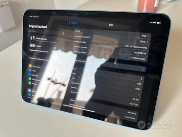 iPad 10ª Generazione (2022) Wi-fi + Cellular 64GB