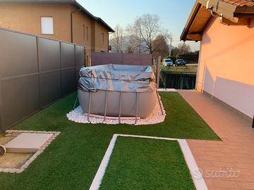 Piscina con pompa e kit pulizia piu vari accessori