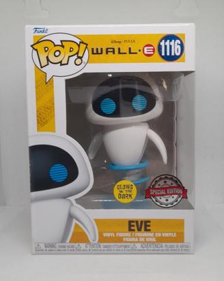 Funko POP Disney EVE 1116 Glows Dark Figure Wall E