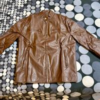 Giacca leggera in finta pelle martone Tg. M