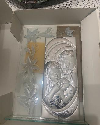 Quadro religioso in argento