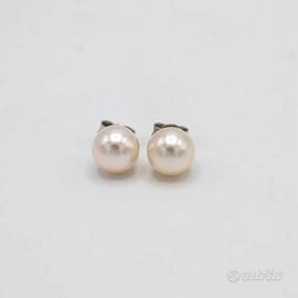 Orecchini Hoshi orobianco18kt  perle di mare E.596