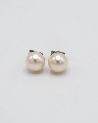 Orecchini Hoshi orobianco18kt  perle di mare E.596