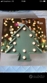 Albero  con 9 luci a led