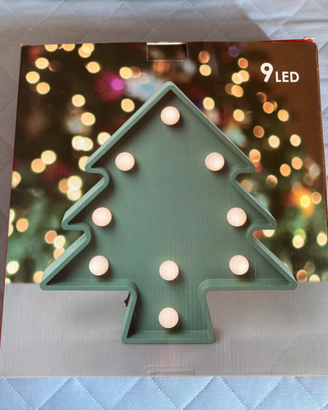 Albero  con 9 luci a led