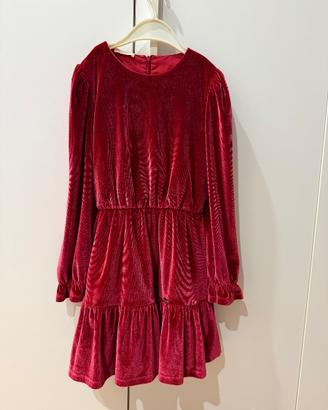 Vestito Liu-Jo in velluto rosso tg 8 anni