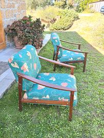 Coppia di poltrone vintage anni '60