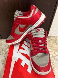Nike Dunk Low Satin Donna Rosso e Grigio