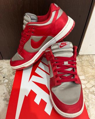 Nike Dunk Low Satin Donna Rosso e Grigio