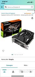 scheda video nvidia GXT 1650 per pc