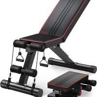 Yoleo Adjustable Folding Weight Bench for Full Bod