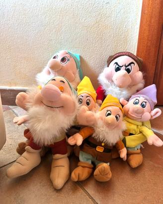 Set Completo 7 Nani Disney Peluche Collezionismo