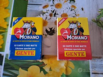 mazzi carte da gioco modiano edizione gente 