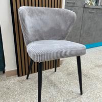 Sedia in velluto soffice