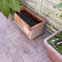 Vasi rettangolari in terracotta