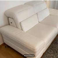 Divano in pelle vera Nieri 2 posti