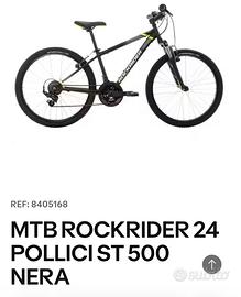 Bicicletta MTB ROCKRIDER 24 POLLICI ST 500