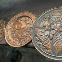 Piatti decorativi in rame