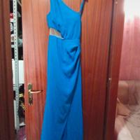 abito elegante blu elettrico 