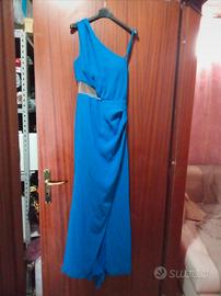 abito elegante blu elettrico 