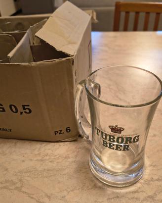 set boccali birra tuborg