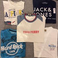 Set 5 magliette - taglia M - Fred Perry -Hard Rock