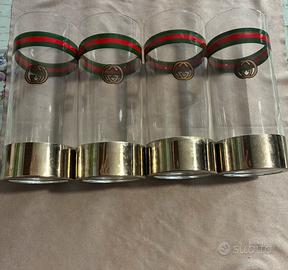 Set di 5 bicchieri vintage gucci-originali