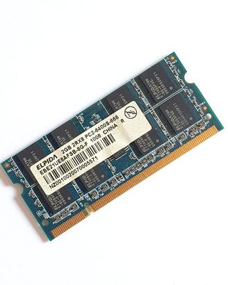 Elpida 2GB DDR2 PC2-6400S, 800MHz SO-DIMM