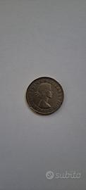 L36 2 Shillings scellini 1959 Queen Elizabeth I
