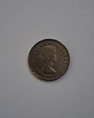 L36 2 Shillings scellini 1959 Queen Elizabeth I