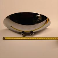 lampada a parete saucer cromo