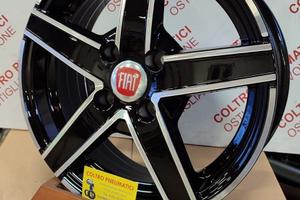 4 Cerchi In Lega NUOVI da 14 Per Fiat 500 Panda Ec