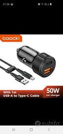 Caricatore da auto 50 watt incluso il cavetto