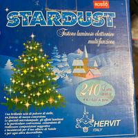 Luce decorazioni albero natale festone