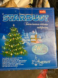 Luce decorazioni albero natale festone