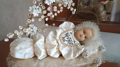 Simulacro Maria Vergine Bambina in teca anni '50