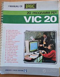 LIBRO MANUALE 20 PROGRAMMI PER COMMODORE VIC 20