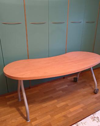 Scrivania professionale ergonomica  legno + sedie