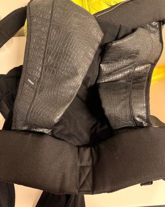 Marsupio Cybex Yema nero effetto coccodrillo