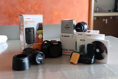 Kit Canon EOS 550D + 2 Obiettivi