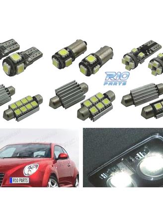KIT 9 LAMPADE LED INTERNE PER ALFA ROMEO MITO 08-1