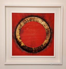 BERNARD AUBERTIN dessin de feu 50x50 archiviato