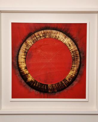 BERNARD AUBERTIN dessin de feu 50x50 archiviato