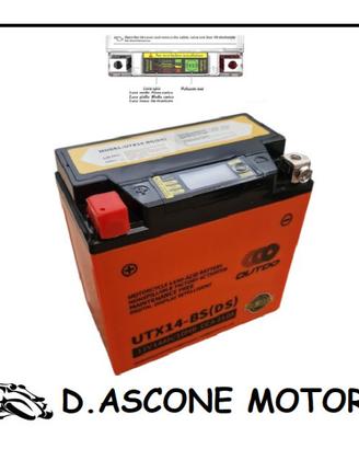 BATTERIA MOTO OUTDO UTX14-BS DS Display digitale i