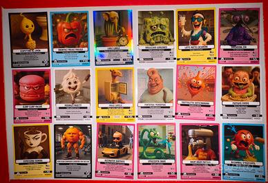 Lotto 18 carte Skifidol Italian Brainrot nuove+OLO