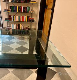 Scrivania tavolo in vetro